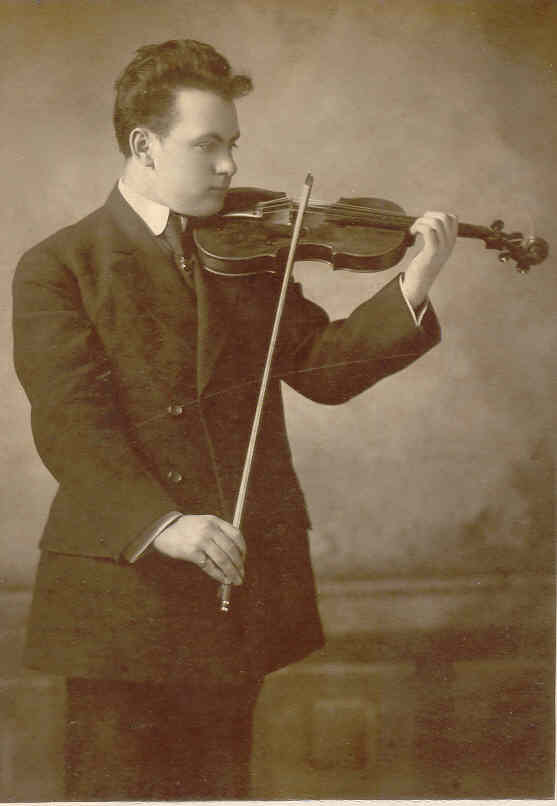 Edmund and his trusty violin...